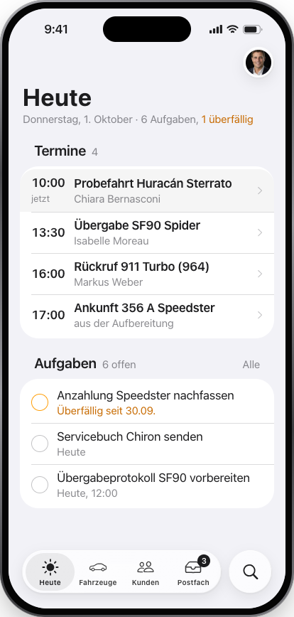 Heute, iPhone, hell