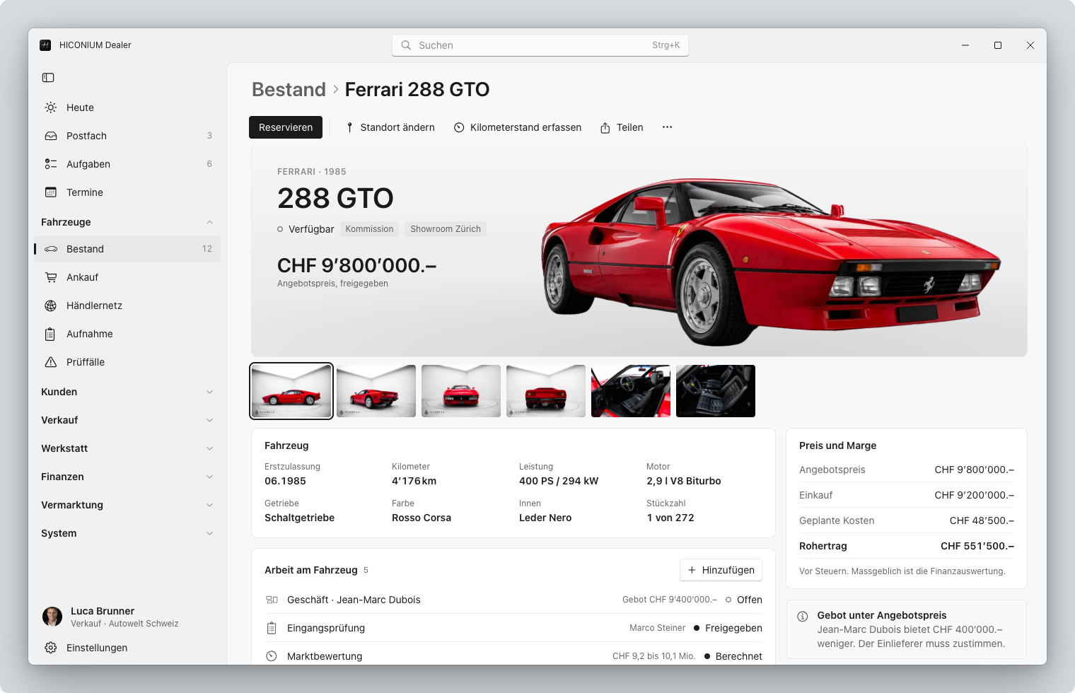 Fahrzeugdossier, Windows 11, hell